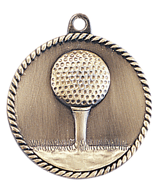 HR725GF-B Golf Medals Available in Gold, Silver and Bronze