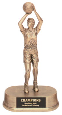 HR16 Resin Girls Basketball Trophies, 6 levels of pricing, scroll down for more information