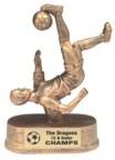 Boys' Soccer Trophy Resin Statue
