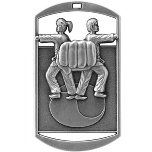 DT269 Dog Tag Martial Arts Medal with Six Pricing Options