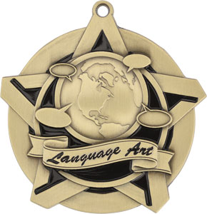 43022 Language Arts Medal with Six Pricing Options
