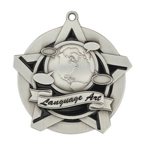 43022 Language Arts Medal with Six Pricing Options