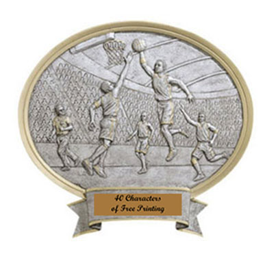 Men's Resin Basketball Plaque