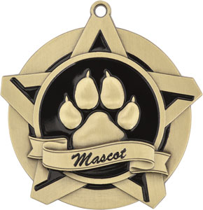 43025 Paw Print Medal with Neck Ribbons