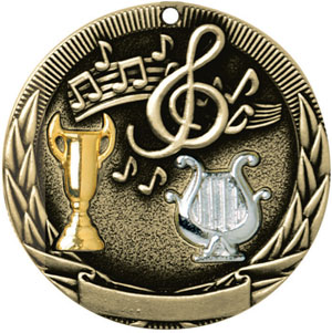 TR230 Tri-Colored Music Medals with Six Pricing Options