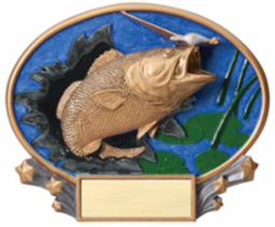 Beautiful Resin Fishing Plaque