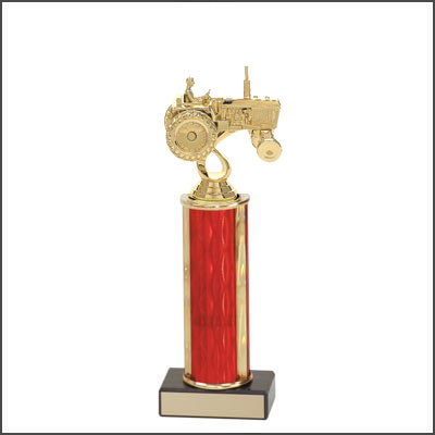 Tractor Show Trophies and Tractor Pull Trophies with Single Round Column