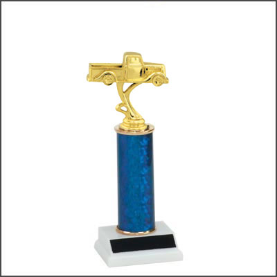 Car Trophies and Truck Trophies with Single Round Columns