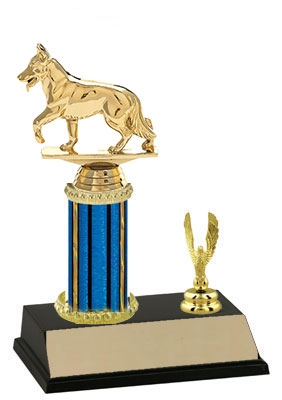 Alsatian Dog Trophy 8 to 18 inches tall