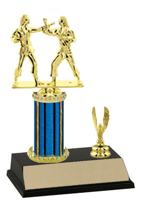 R2-80965 Female Double Karate Trophy. Choose heights of 8