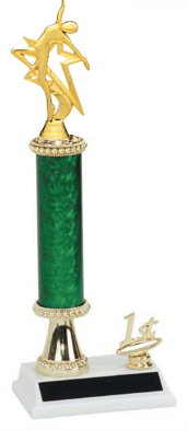 R2R Dance Trophies with trim and riser