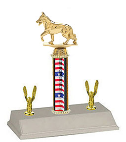 German Shepheard Trophy 8 to 18 inches tall