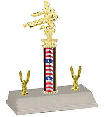 R3-84165 Men's Karate Trophy. Choose heights of 8