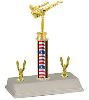 R3-9411 Women's Karate Trophy. Choose heights of 8