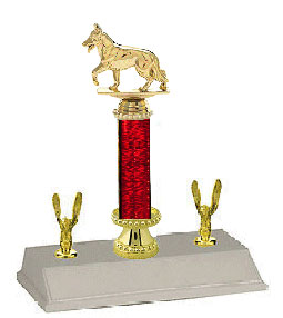 R3R Alsatian Dog Trophies 10 to 18 inches tall