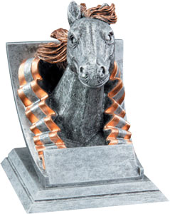 Promote School Spirit with a Mustang Mascot Trophy