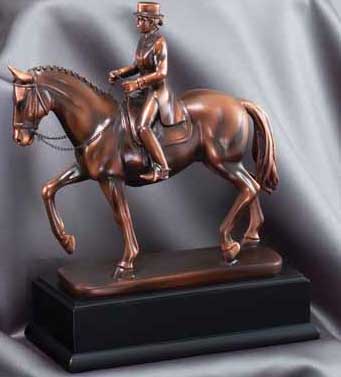 Resin Female Dressage Sculpture