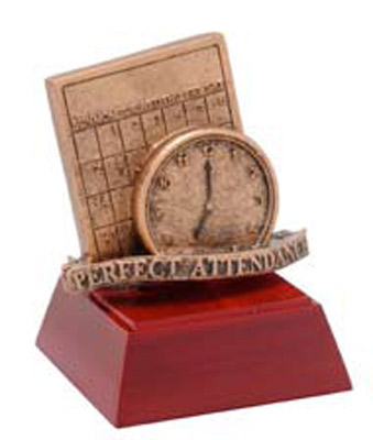 Resin Perfect Attendance Trophy