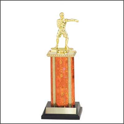 Wrestling Trophies, Boxing Trophies, Single Rectangular Column