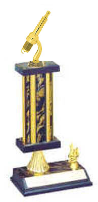 S2R Spark Plug Trophies, Choose from 3 Toppers