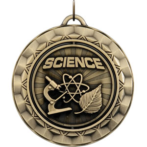 SP352 Spinning Science Medal with Six Pricing Options