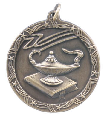 ST18 Lamp of Knowledge Medals with Six Pricing Options, as low as $.99