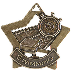 XS213 Swimming Star Medal with Six Pricing Options