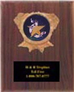 1096 Solid Walnut Track and Field Plaques