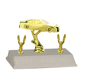 3BF Stock Car Trophies with 3 Topper