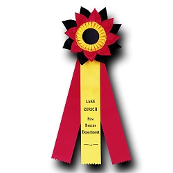 TR109HS3 Measures 7 X 17 inches Equestrian Rosette Ribbon 
