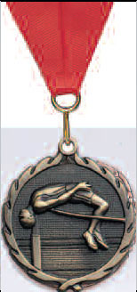 High Jump Track Medal