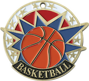 Colorful USA Basketball Medal with Six Pricing Options