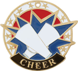 Colorful USA Cheerleader Medal 