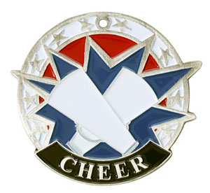 Colorful USA Cheerleader Medal 