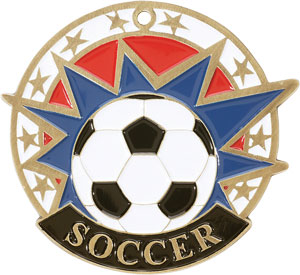 38170SC are Colorful USA Soccer Medals