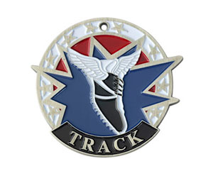 Colorful USA Track Medal with Six Pricing Options