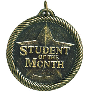 Student of the Month Medal VM-265 with Neck Ribbon