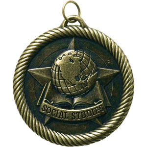 Social Studies Medal VM-268 with Neck Ribbon