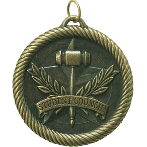 Student Council Medal VM-269 with Neck Ribbon