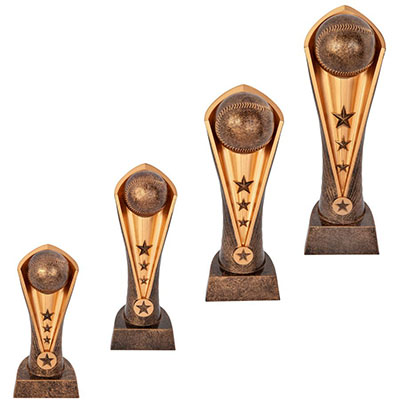 Cobra Resin Baseball Trophies 4 size options