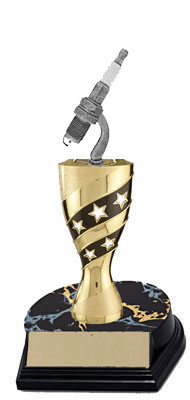 BF-BANNER Spark Plug Trophies, Choose from 3 Toppers