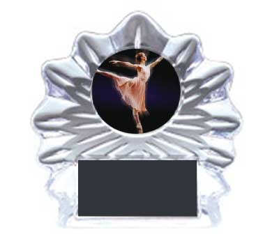 Two sizes of Flame Ice Dance Trophies