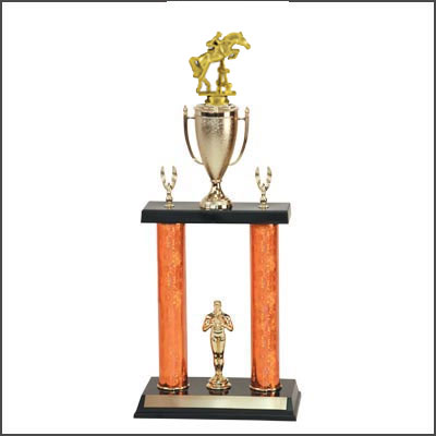 2 Posts Equestrian Trophies