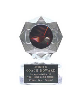 Acrylic Star Ice Golf Trophies, 2 size options.