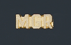 Softball Manager Letter Pin