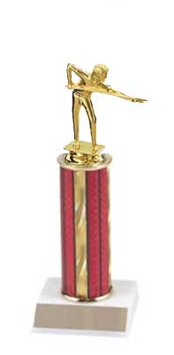 Billiard Single Column Trophy