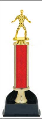 Boxing Trophy, Wrestling Trophy, Single Round Column  