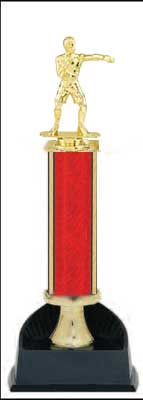 Boxing Trophy, Wrestling Trophy, Single Round Column 