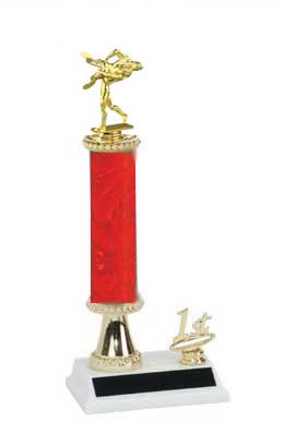 Boxing Trophies, Wrestling Trophies, Single Post Column, Trim Figure