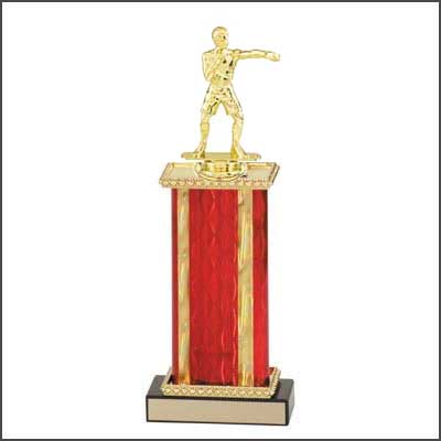 Wrestling Trophies, Boxing Trophies, Single Rectangular Column